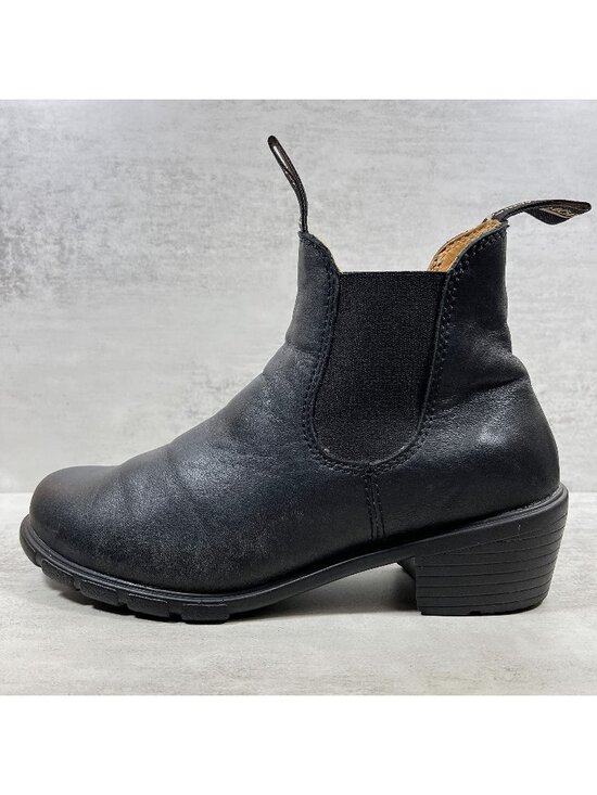 Blundstone Shoes - Blundstone 1671 Leather Heeled Chelsea Boots - Women's Size US 8 / AU 5 - Black